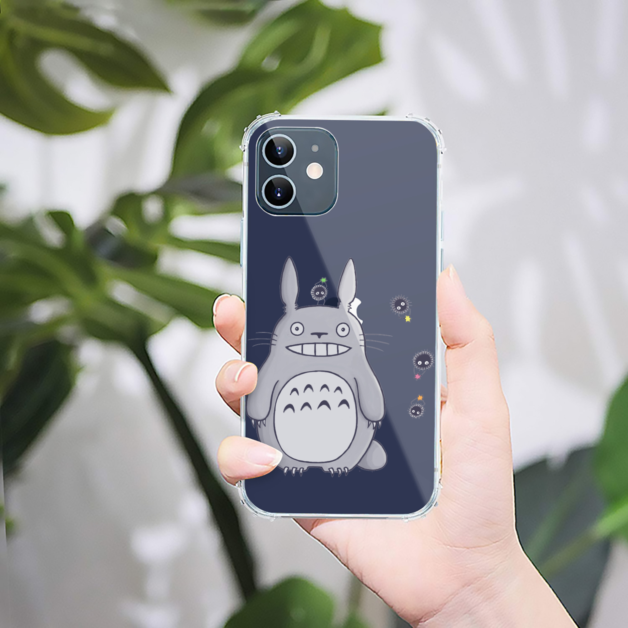 （画像用） となりのトトロ 草壁メイ 草壁サツキ My Neighbor Totoro Satsuki Kusakabe Mei Kusakabe 【iPhone 12シリーズ対応】透明スマホケース（クリアソフトケース）